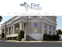 Tablet Screenshot of firstbaptistbg.org